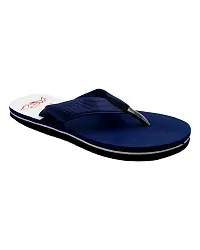 Stylish V Star Blue Sliders For Men-thumb3