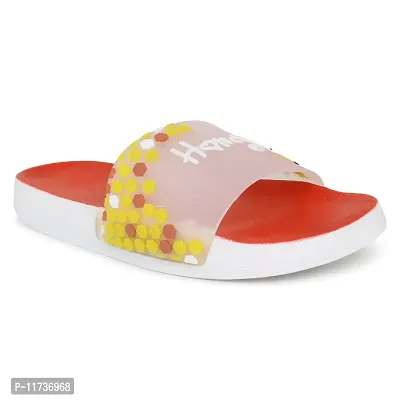 Elegant Honey Red Flip Flops For Women-thumb3