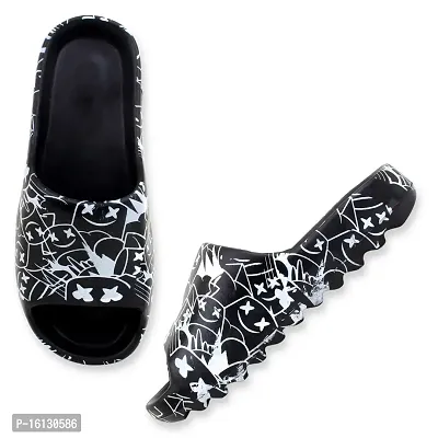 Pampy Angel Zig Zag All SmartiiMen's Flip Flops Slides Back Open Household Comfortable Slippers-thumb5