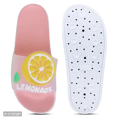 Elegant Lemon Pink Flip Flops For Women-thumb4