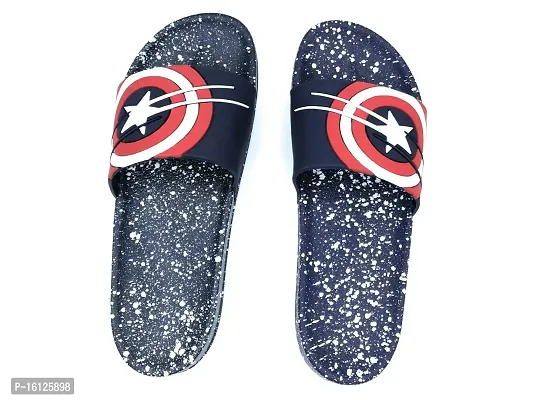 Pampy Angel BigStar Dotted  Velcro PlainD Combo Pack of 2 Slipper/Slides/Flip Flops for Men-thumb3