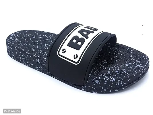 Stylish BadBoy Black Sliders For Men-thumb5