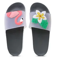 Elegant Bird Grey Flip Flops For Women-thumb1