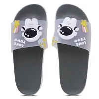 Elegant Spaceman Grey Flip Flops For Women-thumb1