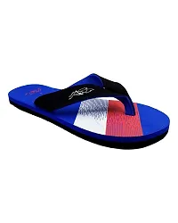 Stylish V Chasil Blue Sliders For Men-thumb2