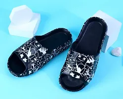 Pampy Angel Zig Zag All SmartiiMen's Flip Flops Slides Back Open Household Comfortable Slippers-thumb1