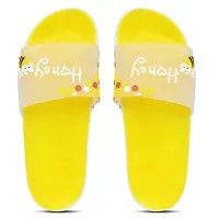 Elegant Honey Yellow Flip Flops For Women-thumb1