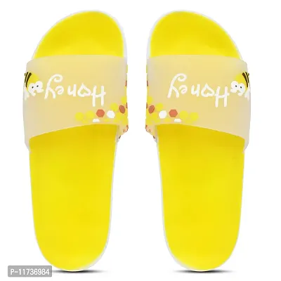 Elegant Honey Yellow Flip Flops For Women-thumb2