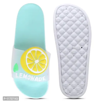 Elegant Lemon Blue Flip Flops For Women-thumb4