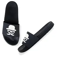 Stylish Trendy Moochii Black Sliders For Men-thumb2