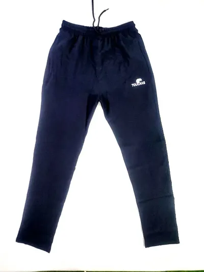 Classic Spandex Solid Track Pants for Men