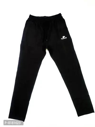 Classic Polyester Spandex Solid Track Pants for Men-thumb0