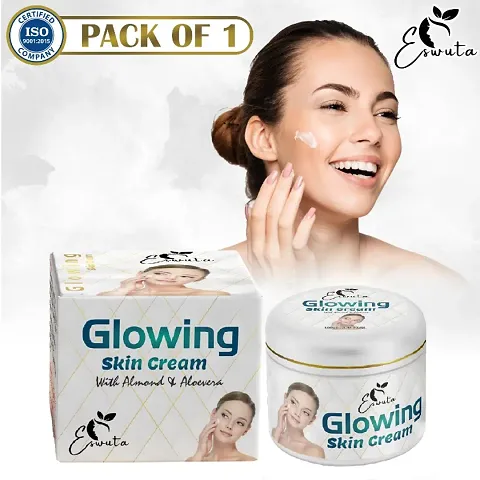 ESWUTA Glowing Skin Cream With Almond (Pack Of 1,2,3,)