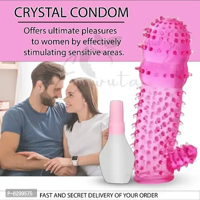 Crystal condom with extra dotted, ribbed for long durability and provides enhanced sexual performance  washable  reusable  fast and secret delivery