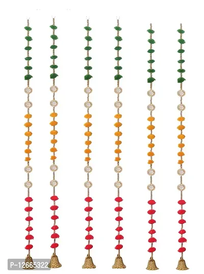 Buy STAGLINE Handcrafted Rajasthani Chakra Design with Artificial Red Rose  Design Side Door Hanging/Latkan/Toran for Living Room Main Door Home  Decor(Multicolor) Pack of 6 Online In India At Discounted Prices