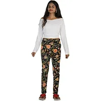 STAGLINE Soft Fleece Warm Printed Regular Fit Pajama/Track Pants/Bottoms Wear/Lower Free Size (Waist Size:- 26 till 34, Pack of 2) (Black-Red)-thumb2