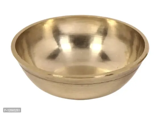 STAGLINE Traditional Brass Sandal Bowl for Pooja Item (4.5 Cm, Gold, Pack of 4)-thumb3