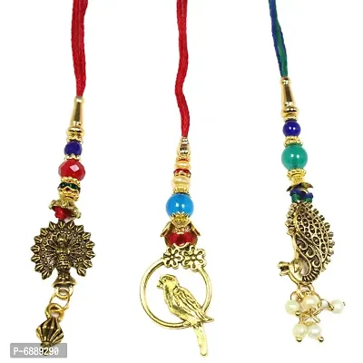 Handmade Design Lumba Rakhi For Bhaiya Bhabhi/Sister Occasi-thumb0