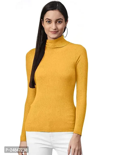 Stylish Fancy Cotton Solid High Neck For Women Pack Of 1