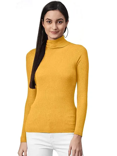 Stylish Fancy Solid High Neck For Women Pack Of 1