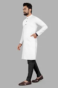 Men Stylish Cotton Blend Kurta-thumb1