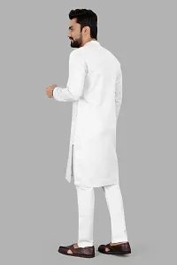 Men Stylish Cotton Blend Kurta Set-thumb2