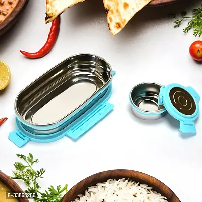 Stainless Steel Lunch Box Small Container ( Set Of 2 Pcs )-thumb0