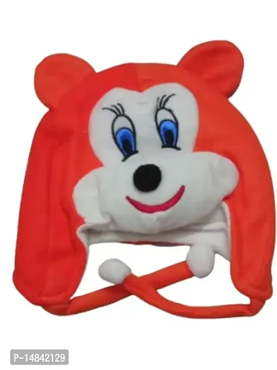JUBINATION Cap Mickey Mouse Baby Kids Hat Winter Warm Fleece Cap (Oreng)