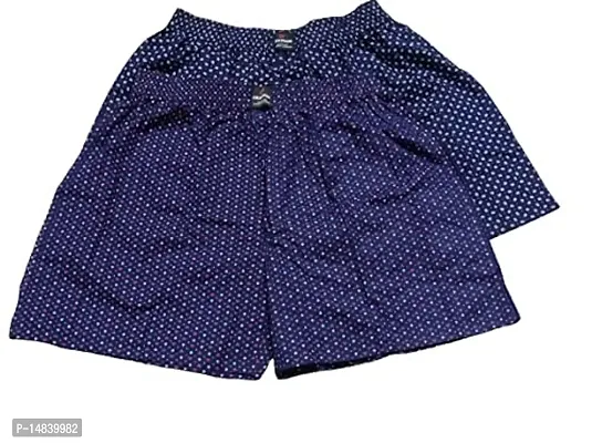 Jubination Boys Cotton Check Print Regular Fit Shorts (Combo of 2)-thumb0
