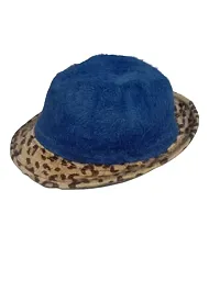 Bucket Hat Smiley Face Sun Beach Cap Hats Travel Summer Outdoor Cap Sunbonnet Bucket Hats for kids baby ( colour- blue )-thumb2