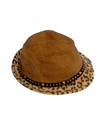 Bucket Hat Smiley Face Sun Beach Cap Hats Travel Summer Outdoor Cap Sunbonnet Bucket Hats for kids baby ( colour-brown )-thumb2