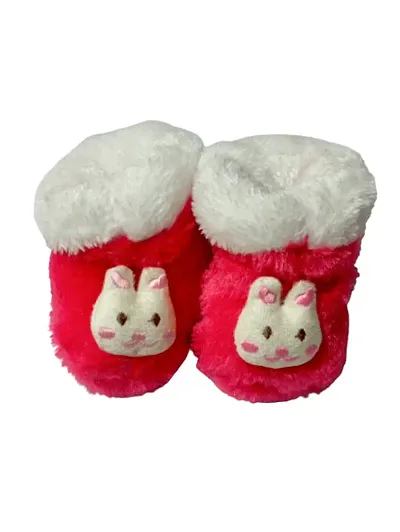 Booties For Baby Boys And Baby Girls  3-12 months pack of one ( colour- pink )