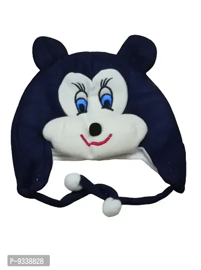 Cap Mickey Mouse Baby Kids Hat Winter Warm Cap Colour Navy Blue