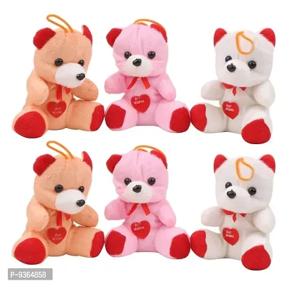 Jubination Teddy Bear Girlrsquo;s Small Teddy Bear for Kids Boys Gift Birthday (Pack of 6)-thumb0
