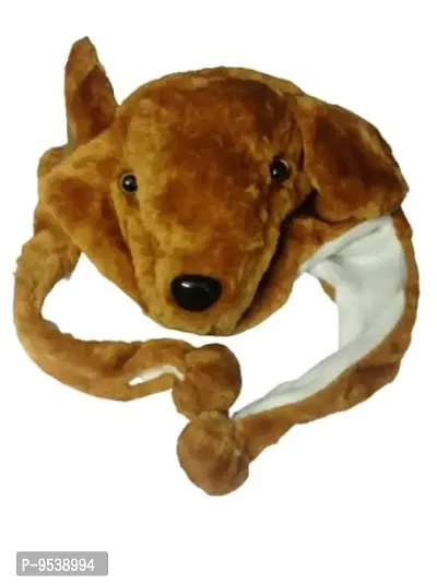 Jubination Kids Animal Cap Golden Brown Colour Boys and Girls Age up to 2 to 3 Year