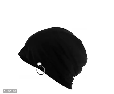 Jubination Men Beanie Cap With Ring For Boys And Mens Suitable For Autumn Winter Season-thumb0