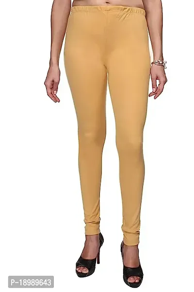 Fabulous Womens Cotton Solid Regular Fit Churidar Leggingsnbsp;