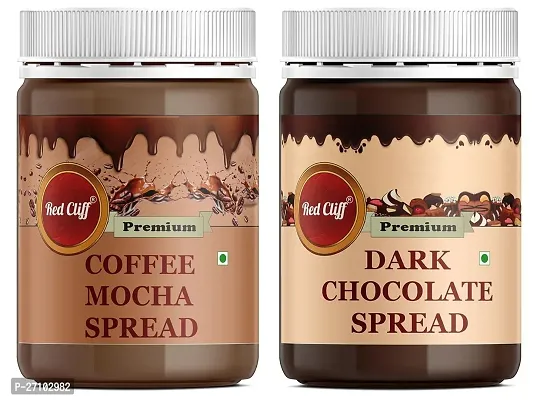 RED CLIFF Coffee Mocha Spread _ Dark Chocolate Spread | Combo Pack Of 2 | 350g -2 |)-thumb0