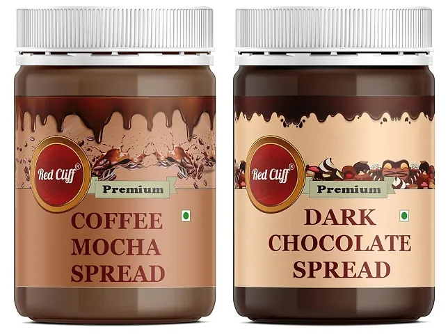 RED CLIFF Coffee Mocha Spread _ Dark Chocolate Spread | Combo Pack Of 2 | 350g -2 |)