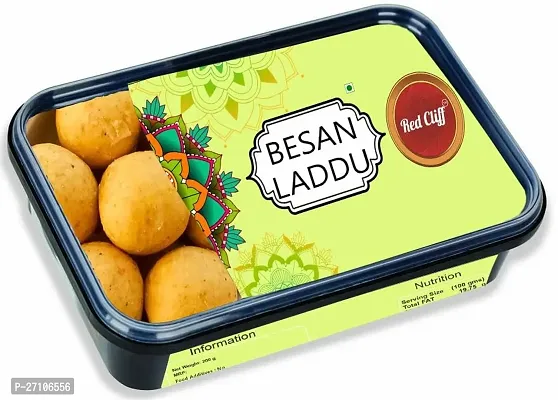 RED CLIFF Pure Desi Ghee Besan Laddu | Hand Crafted | Made In Small Batches | Gift Box | (Besan Laddu | 200g |)-thumb0