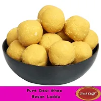 RED CLIFF Pure Desi Ghee Besan Laddu | Hand Crafted | Combo Pack Of 2 | Made In Small Batches | Gift Box | (Besan Laddu | 200gx2 |)-thumb2