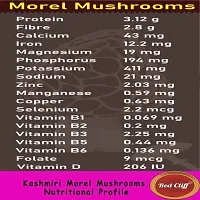 Red Cliff Sundried Kashmiri Morel Mushroom | Kanne Gucchi/Guchhi Mashrum | Dried Black Morchella | Rich in Vitamin D, Good Antioxidant  Helps in Weight...-thumb1