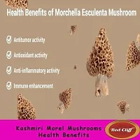 Red Cliff Sundried Kashmiri Morel Mushroom | Kanne Gucchi/Guchhi Mashrum | Dried Black Morchella | Rich in Vitamin D, Good Antioxidant  Helps in Weight...-thumb2