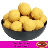 RED CLIFF Pure Desi Ghee Besan Laddu | Hand Crafted | Made In Small Batches | Gift Box | (Besan Laddu | 200g |)-thumb1