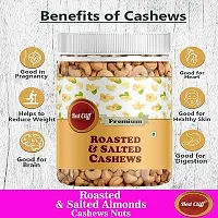 RED CLIFF Roasted  Salted Almonds  Cashew Nuts Dry Fruits | Combo Pack Of 2 | (Cashew  Almonds | 250gx2 |)-thumb2