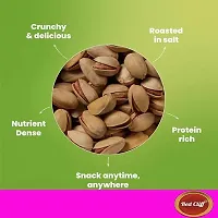 RED CLIFF Premium Californian Roasted  Salted Pistachios | Combo Pack Of 2 | Pista Dry Fruit, Shelled Nuts Super Crunchy  Delicious Healthy Snack | (Roasted  Salted Pistachios | 250gx2 |)-thumb3