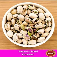RED CLIFF Premium Californian Roasted  Salted Pistachios | Combo Pack Of 2 | Pista Dry Fruit, Shelled Nuts Super Crunchy  Delicious Healthy Snack | (Roasted  Salted Pistachios | 250gx2 |)-thumb2