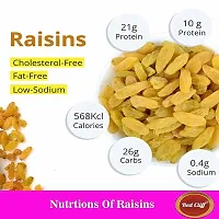 Red Cliff Golden Raisins | Premium kishmish/kismis | Dry fruits | Combo Pack of | (Golden Raisins | 250gx4 |)-thumb3