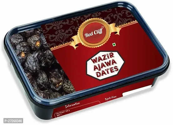 RED CLIFF Premium Wazir Ajwa Dates | Original  Rich Khajoor (Ajwa Dates | 350g |)-thumb0