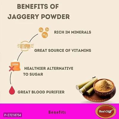RED CLIFF Jaggery Powder, | Combo Pack Of 4 | Pure, Natural  Chemical Free | (Jaggery Powder | 250gx4 |)-thumb4